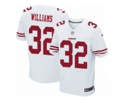 Men Nike San Francisco 49ers #32 Joe Williams Elite White NFL Jersey