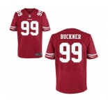 Men San Francisco 49ers #99 Deforest Buckner Scarlet Elite Jersey