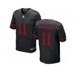 Men's Nike San Francisco 49ers #11 Marquise Goodwin Elite Black NFL Jersey