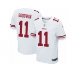 Men's Nike San Francisco 49ers #11 Marquise Goodwin Elite White NFL Jersey