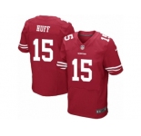 Men's Nike San Francisco 49ers #15 Josh Huff Elite Red Team Color NFL Jersey