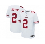 Men's Nike San Francisco 49ers #2 Brian Hoyer Elite White NFL Jersey