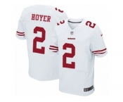 Men's Nike San Francisco 49ers #2 Brian Hoyer Elite White NFL Jersey