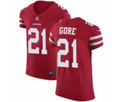 Men's Nike San Francisco 49ers #21 Frank Gore Red Team Color Vapor Untouchable Elite Player NFL Jersey