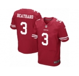 Men's Nike San Francisco 49ers #3 C. J. Beathard Elite Red Team Color NFL Jersey