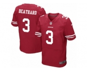 Men's Nike San Francisco 49ers #3 C. J. Beathard Elite Red Team Color NFL Jersey