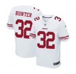 Men's Nike San Francisco 49ers #32 Kendall Hunter Elite White NFL Jersey