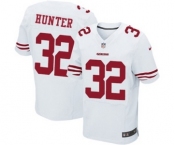 Men's Nike San Francisco 49ers #32 Kendall Hunter Elite White NFL Jersey