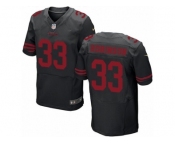 Men's Nike San Francisco 49ers #33 Rashard Robinson Elite Black Alternate NFL Jersey