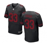 Men's Nike San Francisco 49ers #33 Roger Craig Elite Black NFL Jersey