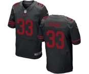 Men's Nike San Francisco 49ers #33 Roger Craig Elite Black NFL Jersey