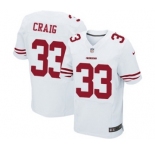 Men's Nike San Francisco 49ers #33 Roger Craig Elite White NFL Jersey