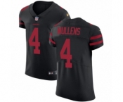 Men's Nike San Francisco 49ers #4 Nick Mullens Black Alternate Vapor Untouchable Elite Player NFL Jersey