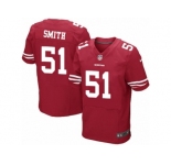 Men's Nike San Francisco 49ers #51 Malcolm Smith Elite Red Team Color NFL Jersey