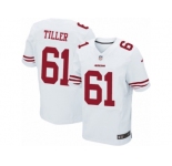 Men's Nike San Francisco 49ers #61 Andrew Tiller Elite White NFL Jersey