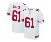 Men's Nike San Francisco 49ers #61 Andrew Tiller Elite White NFL Jersey