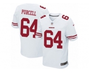 Men's Nike San Francisco 49ers #64 Mike Purcell Elite White NFL Jersey