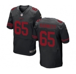 Men's Nike San Francisco 49ers #65 Joshua Garnett Elite Black Alternate NFL Jersey