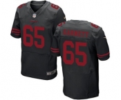 Men's Nike San Francisco 49ers #65 Joshua Garnett Elite Black Alternate NFL Jersey