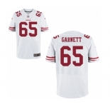 Men's Nike San Francisco 49ers #65 Joshua Garnett Elite White NFL Jersey