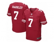 Men's Nike San Francisco 49ers #7 Matt Barkley Elite Red Team Color NFL Jersey