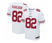 Men's Nike San Francisco 49ers #82 Logan Paulsen Elite White NFL Jersey