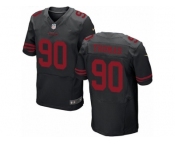Men's Nike San Francisco 49ers #90 Solomon Thomas Elite Black NFL Jersey
