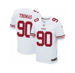 Men's Nike San Francisco 49ers #90 Solomon Thomas Elite White NFL Jersey