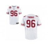 Men's Nike San Francisco 49ers #96 Solomon Thomas Elite White NFL Jersey