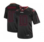 Men's San Francisco 49ers #10 Jimmy Garoppolo Elite Lights Out Black Football Jersey