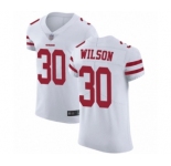 Men's San Francisco 49ers #30 Jeff Wilson White Vapor Untouchable Elite Player Football Jersey