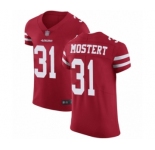 Men's San Francisco 49ers #31 Raheem Mostert Red Team Color Vapor Untouchable Elite Player Football Jersey