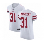 Men's San Francisco 49ers #31 Raheem Mostert White Vapor Untouchable Elite Player Football Jersey
