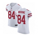 Men's San Francisco 49ers #84 Kendrick Bourne White Vapor Untouchable Elite Player Football Jersey