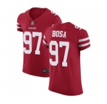 Men's San Francisco 49ers #97 Nick Bosa Red Team Color Vapor Untouchable Elite Player Football Jersey