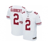 Nike San Francisco 49ers #2 Blaine Gabbert white jerseys[Elite]