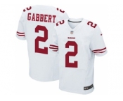 Nike San Francisco 49ers #2 Blaine Gabbert white jerseys[Elite]