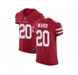 Nike San Francisco 49ers #20 Jimmie Ward Red Team Color Men Stitched NFL Vapor Untouchable Elite Jersey