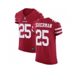Nike San Francisco 49ers #25 Richard Sherman Red Team Color Men Stitched NFL Vapor Untouchable Elite Jersey