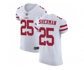 Nike San Francisco 49ers #25 Richard Sherman White Men Stitched NFL Vapor Untouchable Elite Jersey