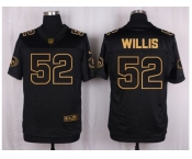Nike San Francisco 49ers #52 Patrick Willis Black Pro Line Gold Collection Jersey(Elite)