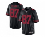 Nike San Francisco 49ers #87 Dwight Clark Black Alternate Men's Stitched jerseys(Elite)