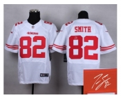nike jerseys san francisco 49ers #82 torrey smith white [elite][signature]