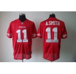 nike nfl jerseys san francisco 49ers #11 a.smith red[elite]