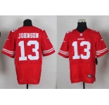 nike nfl jerseys san francisco 49ers #13 johnson red[Elite][johnson]