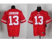 nike nfl jerseys san francisco 49ers #13 johnson red[Elite][johnson]