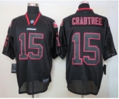 nike nfl jerseys san francisco 49ers #15 crabtree black[Elite lights out]