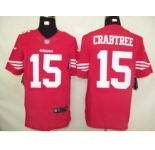 nike nfl jerseys san francisco 49ers #15 crabtree red[elite]