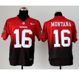 nike nfl jerseys san francisco 49ers #16 joe montana red-grey[Elite drift fashion][second version]