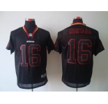 nike nfl jerseys san francisco 49ers #16 montana black[Elite lights out]